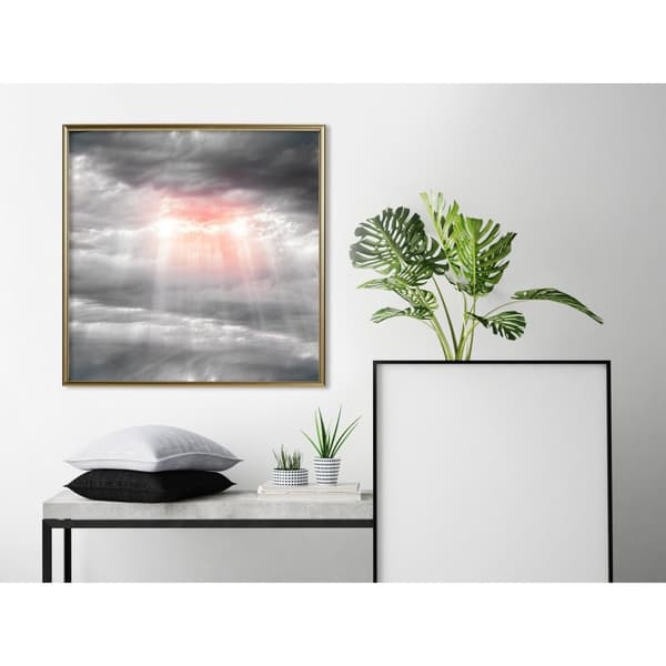 Inramad Poster / Tavla - Sign from Heaven
