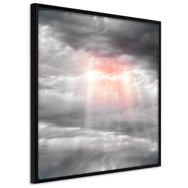 Inramad Poster / Tavla - Sign from Heaven