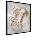 Miniatyrbild 1 av 11: Inramad Poster / Tavla - Golden Monstera Leaves