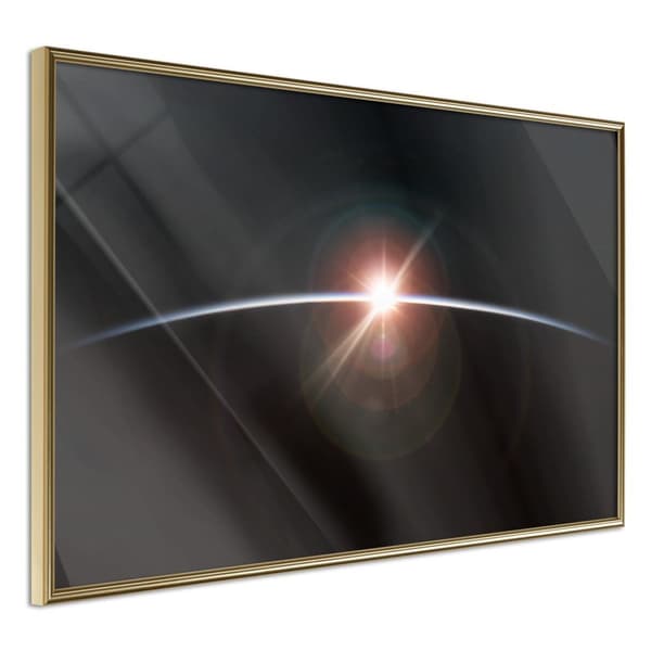 Inramad Poster / Tavla - Glimmer Guldram 60x40