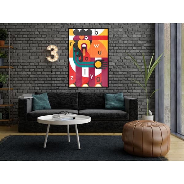 Inramad Poster / Tavla - Colourful Thoughts