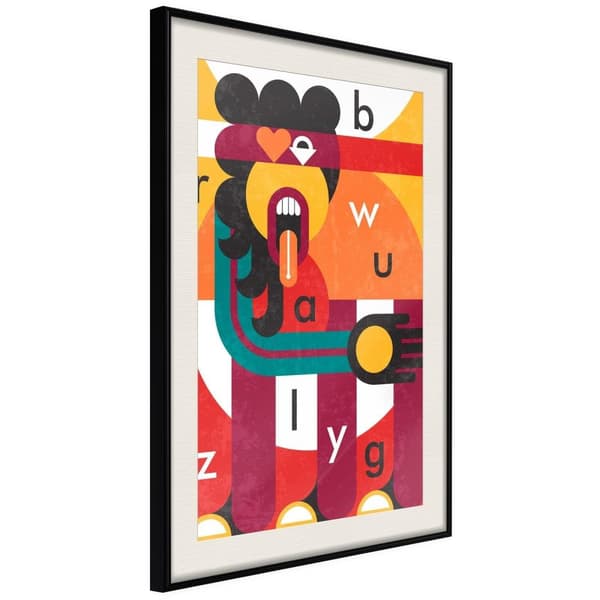 Inramad Poster / Tavla - Colourful Thoughts