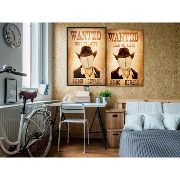 Inramad Poster / Tavla - Long Time Ago in the Wild West