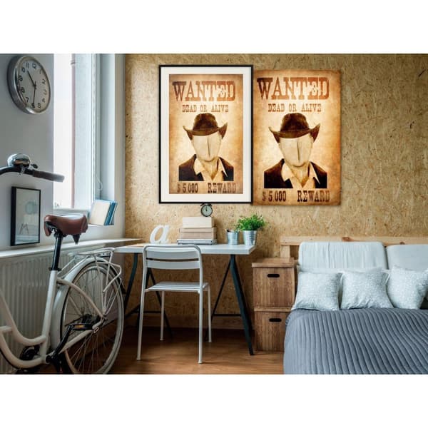 Inramad Poster / Tavla - Long Time Ago in the Wild West