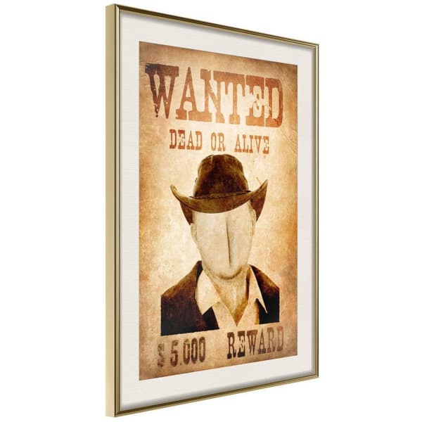 Inramad Poster / Tavla - Long Time Ago in the Wild West