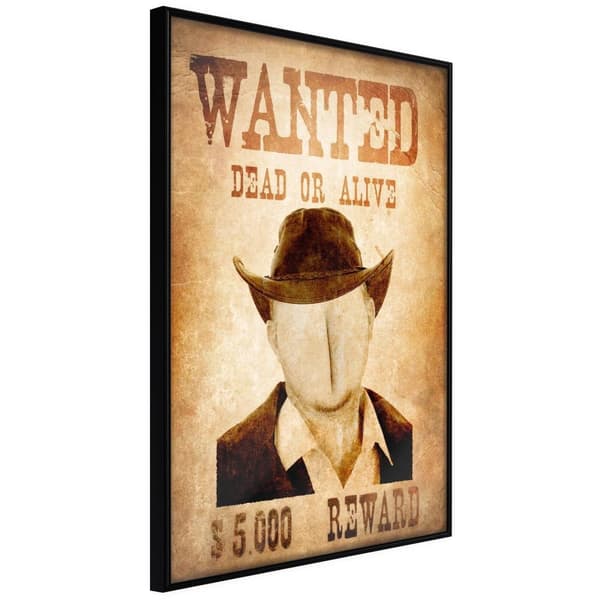 Inramad Poster / Tavla - Long Time Ago in the Wild West