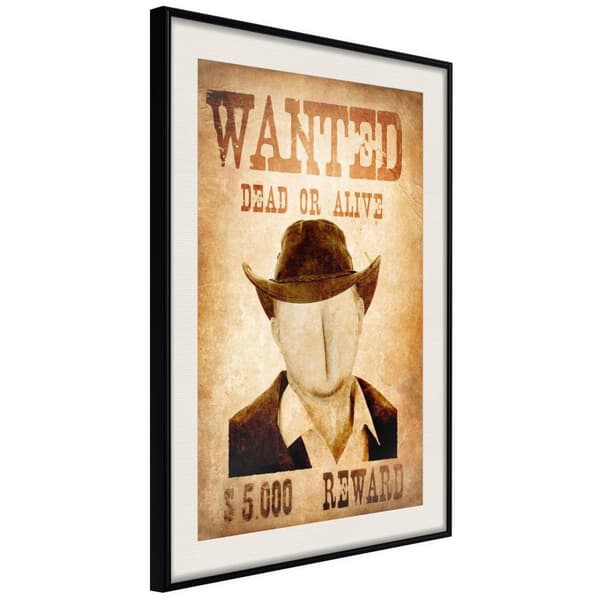 Inramad Poster / Tavla - Long Time Ago in the Wild West