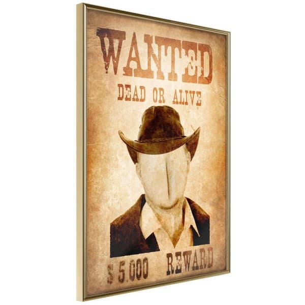 Inramad Poster / Tavla - Long Time Ago in the Wild West