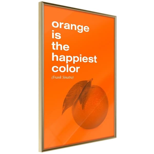 Inramad Poster / Tavla - Orange Colour