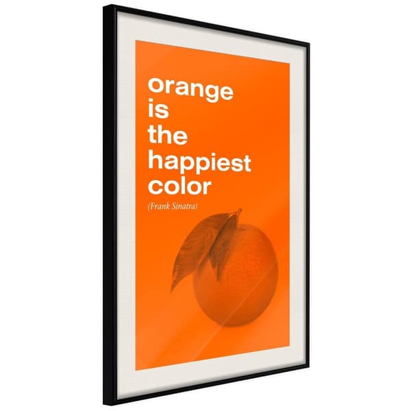 Inramad Poster / Tavla - Orange Colour