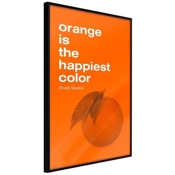 Inramad Poster / Tavla - Orange Colour