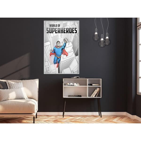 Inramad Poster / Tavla - Superhero