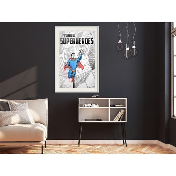 Inramad Poster / Tavla - Superhero