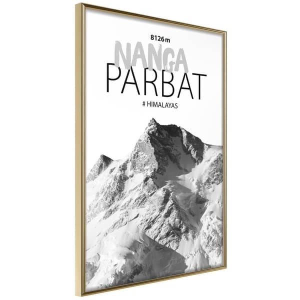 Inramad Poster / Tavla - Peaks of the World: Nanga Parbat