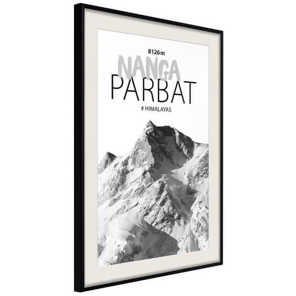 Inramad Poster / Tavla - Peaks of the World: Nanga Parbat