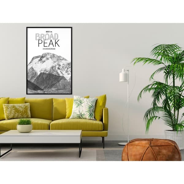 Inramad Poster / Tavla - Peaks of the World: Broad Peak