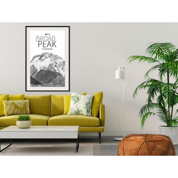 Inramad Poster / Tavla - Peaks of the World: Broad Peak