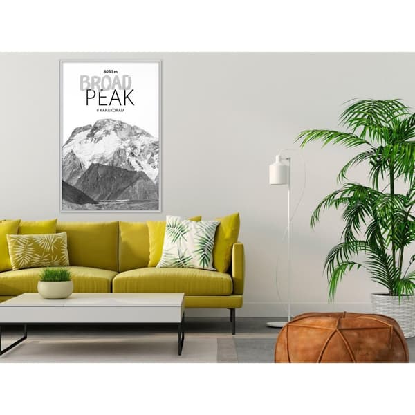 Inramad Poster / Tavla - Peaks of the World: Broad Peak