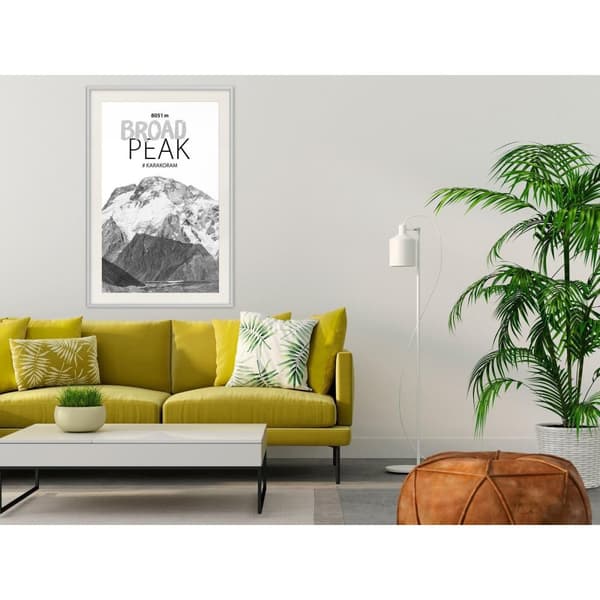 Inramad Poster / Tavla - Peaks of the World: Broad Peak