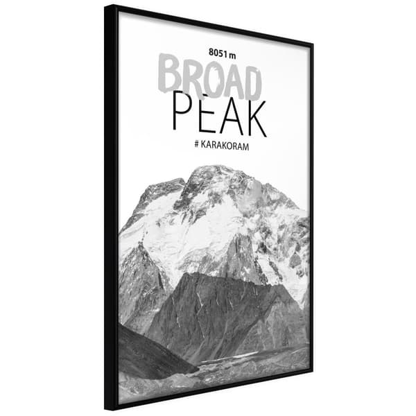 Inramad Poster / Tavla - Peaks of the World: Broad Peak