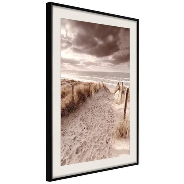Inramad Poster / Tavla - Sandy Path