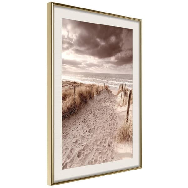Inramad Poster / Tavla - Sandy Path