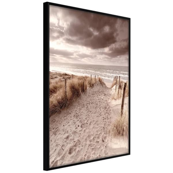 Inramad Poster / Tavla - Sandy Path