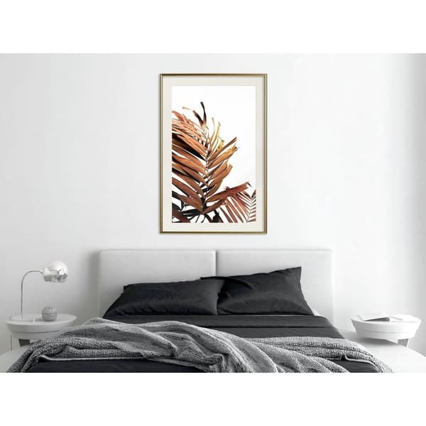 Inramad Poster / Tavla - Copper Palm