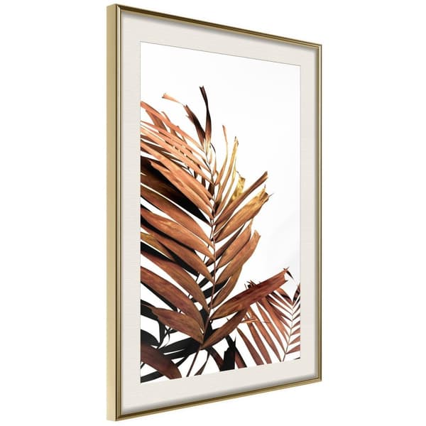 Inramad Poster / Tavla - Copper Palm