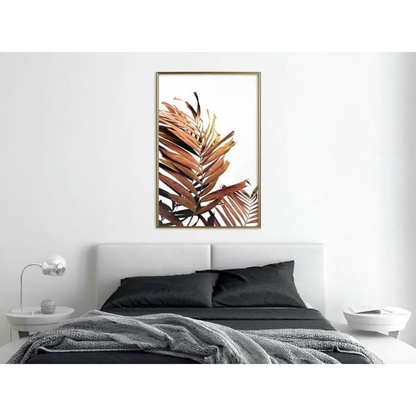 Inramad Poster / Tavla - Copper Palm
