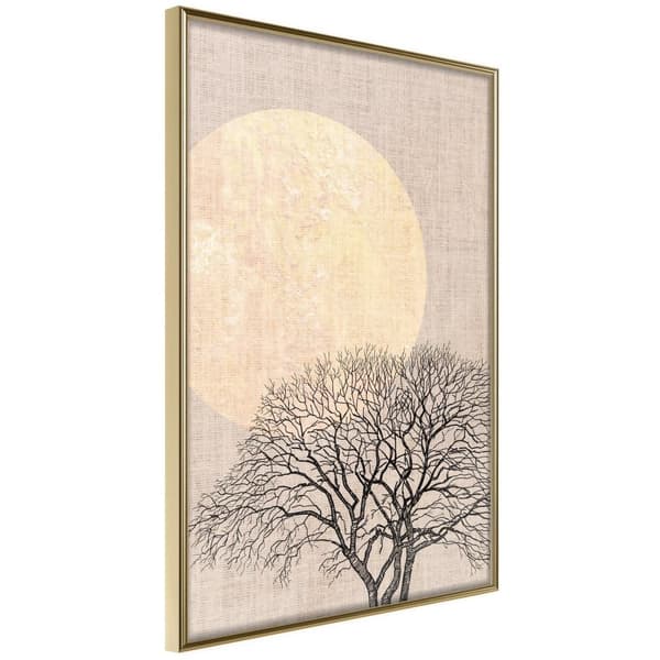 Inramad Poster / Tavla - Tree in the Morning