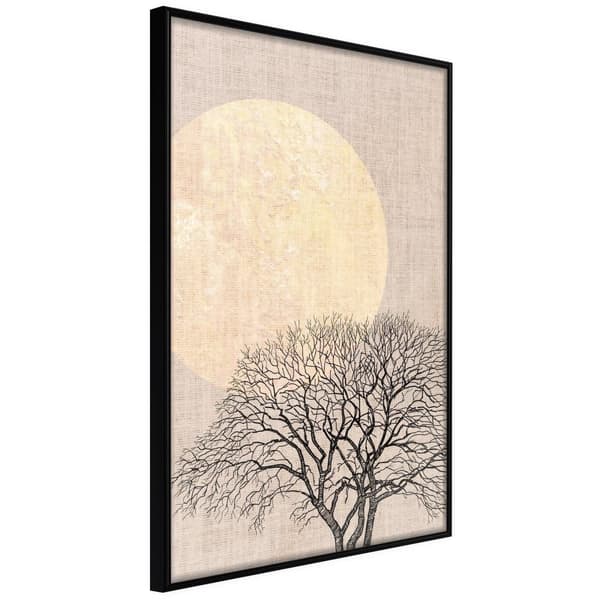 Inramad Poster / Tavla - Tree in the Morning