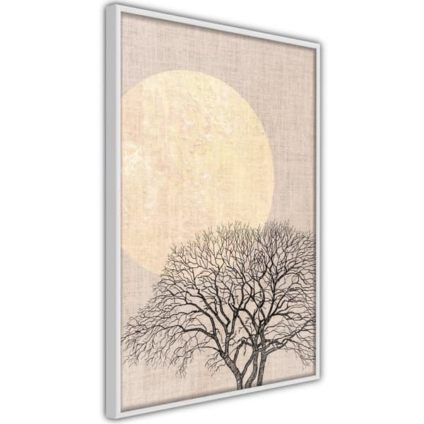 Inramad Poster / Tavla - Tree in the Morning