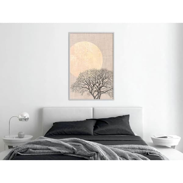 Inramad Poster / Tavla - Tree in the Morning