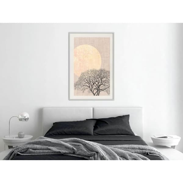 Inramad Poster / Tavla - Tree in the Morning