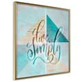 Miniatyrbild 1 av 11: Inramad Poster / Tavla - Choose Simplicity (Square)