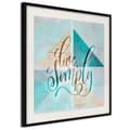Miniatyrbild 1 av 11: Inramad Poster / Tavla - Choose Simplicity (Square)