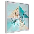 Miniatyrbild 1 av 11: Inramad Poster / Tavla - Choose Simplicity (Square)