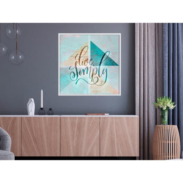 Inramad Poster / Tavla - Choose Simplicity (Square)
