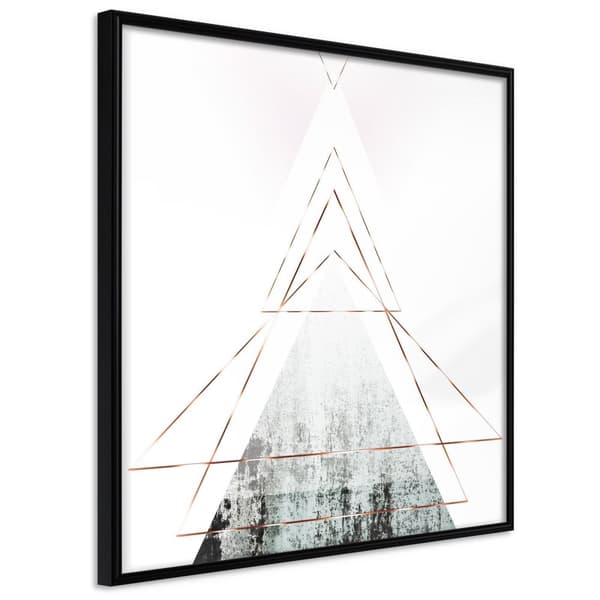 Inramad Poster / Tavla - Snow-Capped Peak (Square)