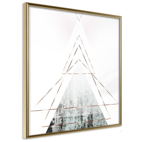 Inramad Poster / Tavla - Snow-Capped Peak (Square)