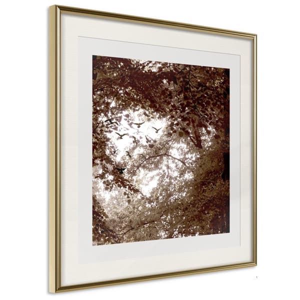 Inramad Poster / Tavla - In the Shade of Trees