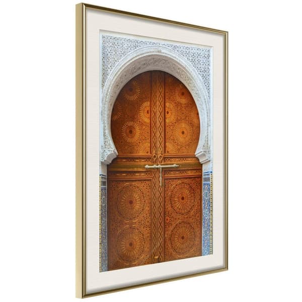 Inramad Poster / Tavla - Closed Passage (Brown)