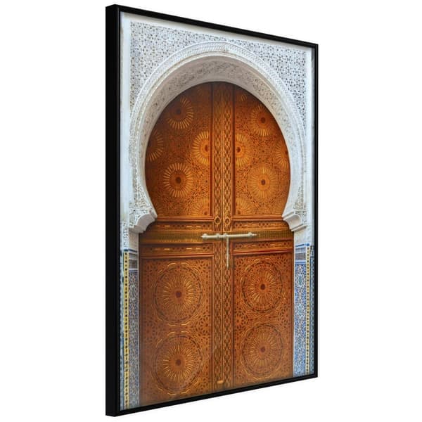 Inramad Poster / Tavla - Closed Passage (Brown)