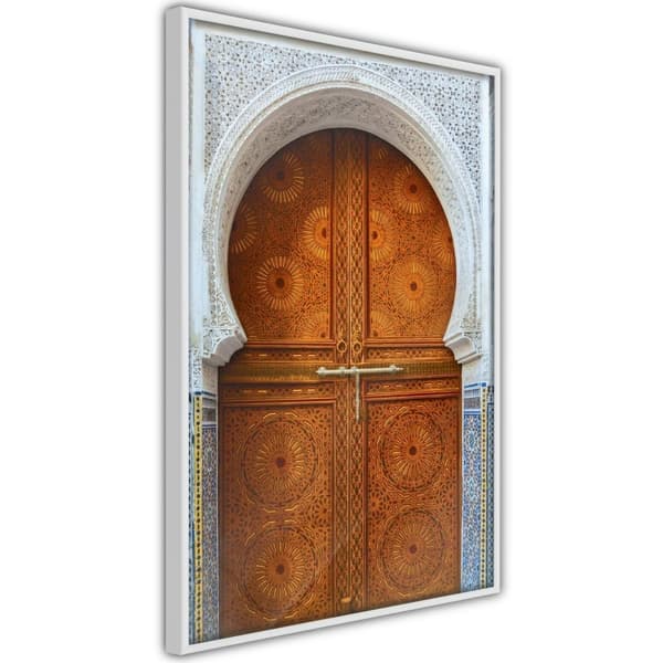 Inramad Poster / Tavla - Closed Passage (Brown)