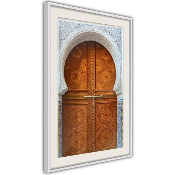 Inramad Poster / Tavla - Closed Passage (Brown)