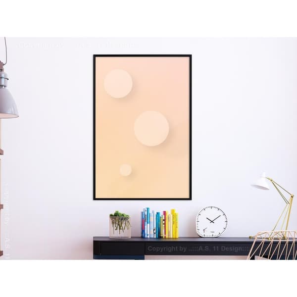 Inramad Poster / Tavla - Pastel Closeness