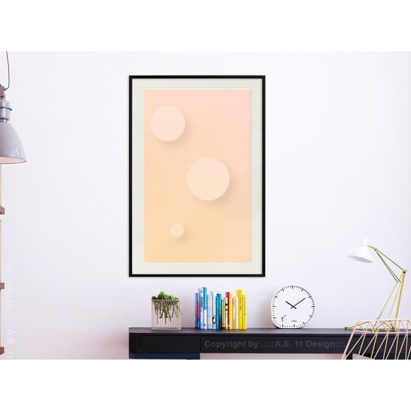 Inramad Poster / Tavla - Pastel Closeness