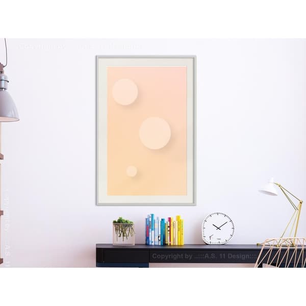 Inramad Poster / Tavla - Pastel Closeness