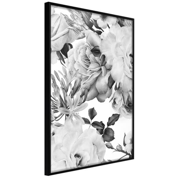 Inramad Poster / Tavla - Black and White Nature